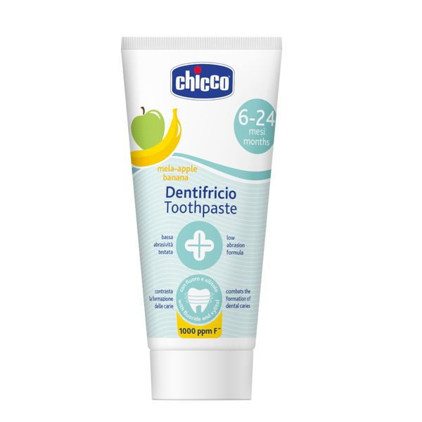 Chicco - dentifricio mela banana 6m+ con fluoro - Chicco