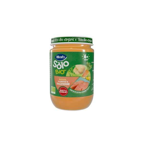 Omogeneizzato patate carote salmone 190 gr - hero solo - Hero