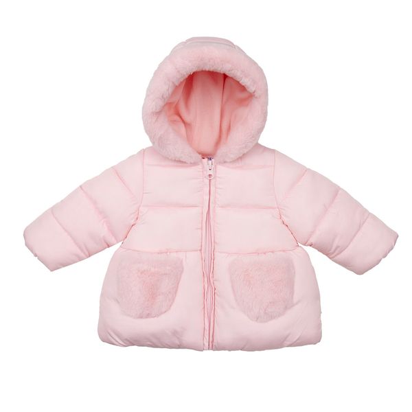 Mawi - piumino imbottito con inserti pelo  girl - Mawi