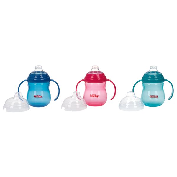 Nuby tazza no-spill con manici 6m+  270ml - colori assortiti - Nuby