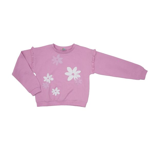 Felpa con stampa bimba rosa - Mawi