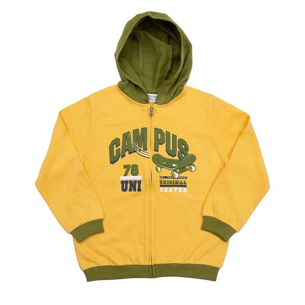 Felpa con cappuccio bimbo giallo - Mawi