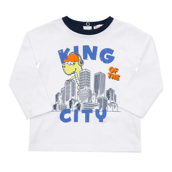 Maglie jersey bimbo bianca stampata - Mawi