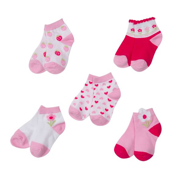 Pack 5 calze corte bimba fantasia - Mawi