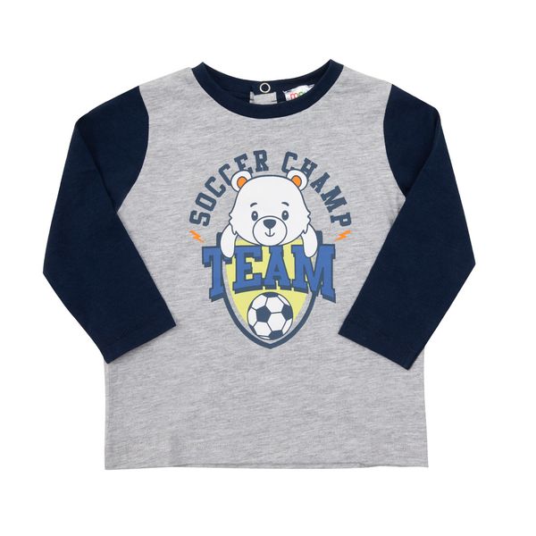 Maglie jersey bimbo grigio stampata - Mawi