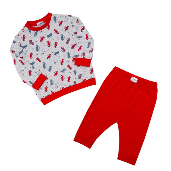 Pigiama due pezzi bimbo macchinine rosse - Mawi