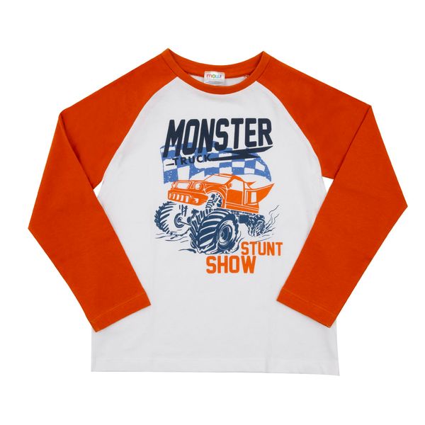 Maglia jersey bicolor bimbo stampata - Mawi