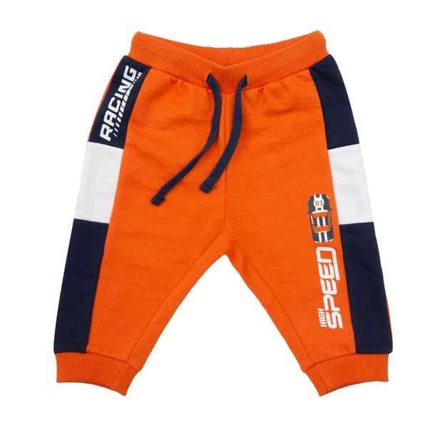 Pantalone bimbo felpato arancione - Mawi