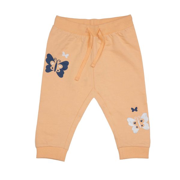 Pantalone bimba felpato arancione - Mawi