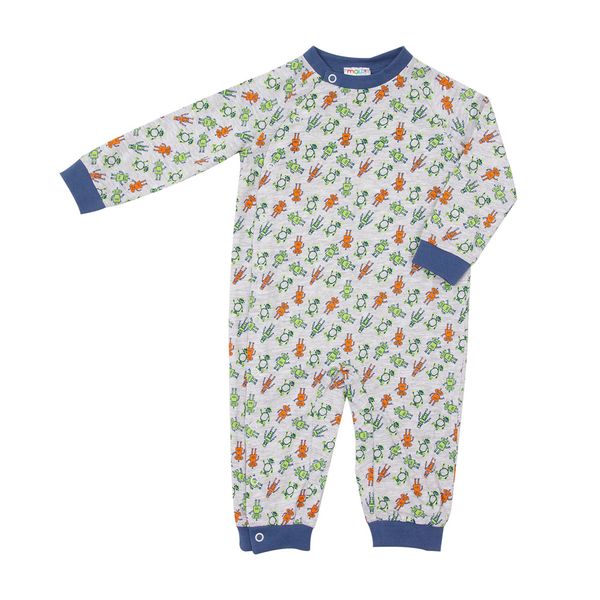 Pigiamone bimbo grigio stampato - Mawi