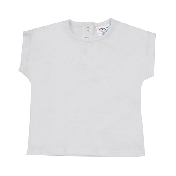 T-shirt basic giromanica bimba bianca - Mawi