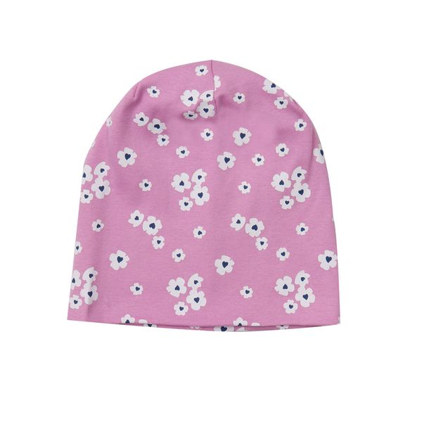 Berretto rosa stampa fiori allover - Mawi