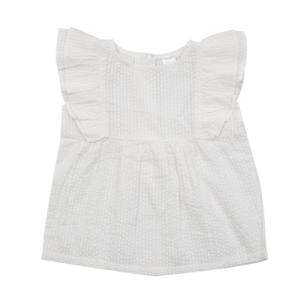 Camicetta giromanica bimba bianca - Mawi