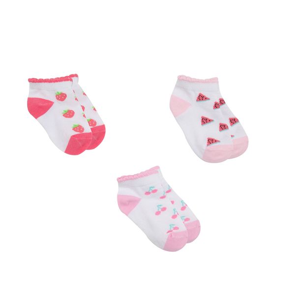 Pack 3 paia calzini bimba frutta - Mawi