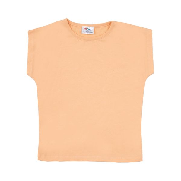 Tshirt basic giromanica bimba arancio - Mawi