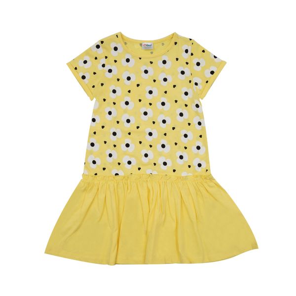 Abito bimba giallo a fiori - Mawi