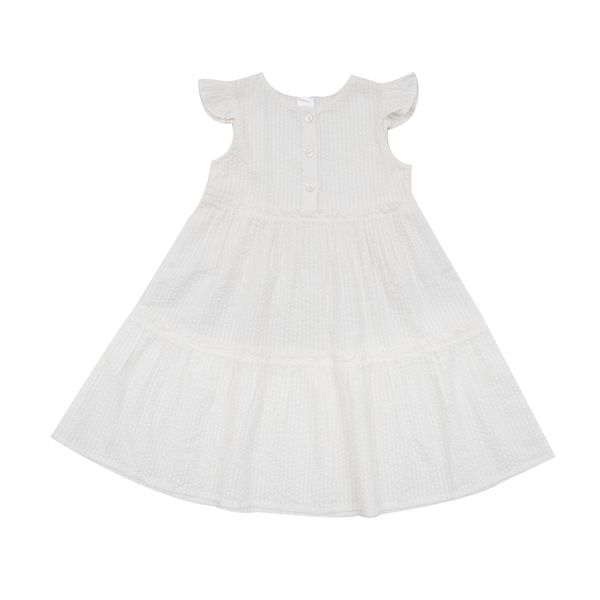 Abito a bottoni bimba giromanica rosa - Mawi