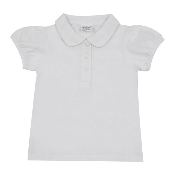 Polo basic bimba bianca - Mawi