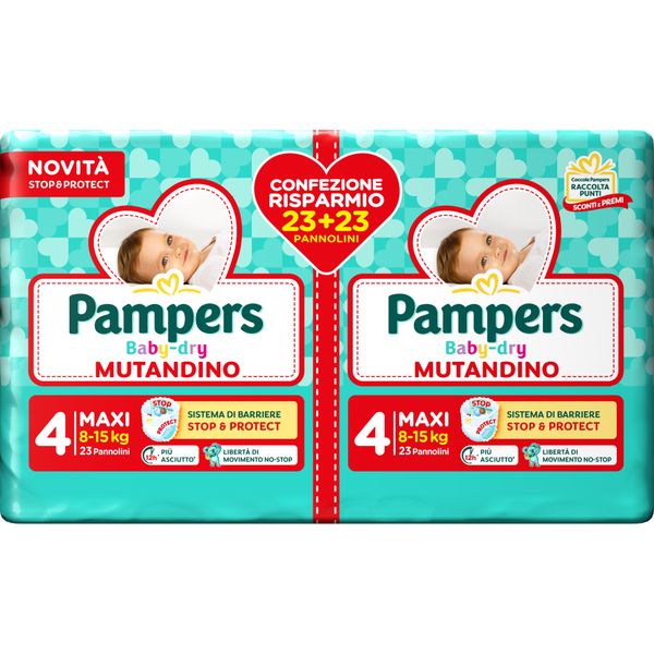Progressi mutandino maxi taglia 4 x19+19 - pampers - Catalogo Pampers