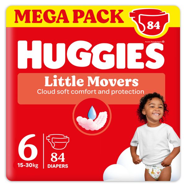 Pannolini little movers megapack tg.6 - 84 pezzi - huggies - Huggies