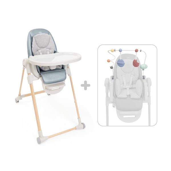 Seggiolone polly armonia greenery + centro attività polly armonia rainbow - 