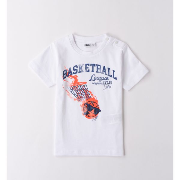 Tee shirt bianca st basket - IDO