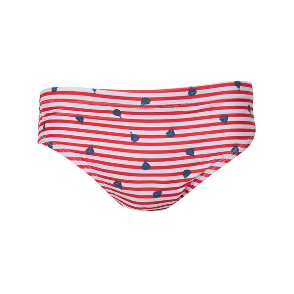 Costume slip bimbo rosso a righe - Mawi