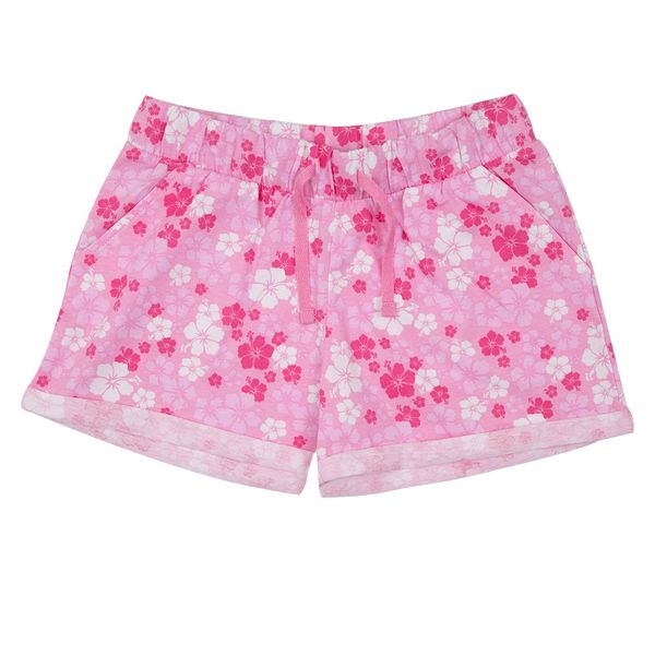 Short jersey bimba rosa floreale - Mawi