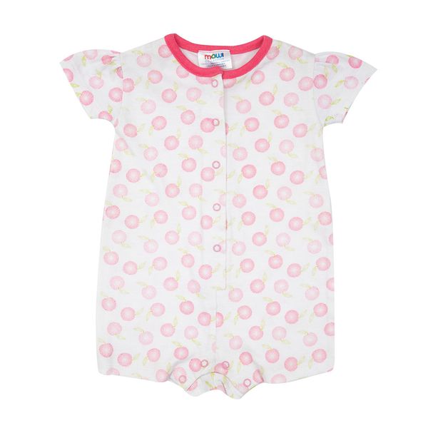 Pigiama intero estivo bimba bianco frutti rossi - Mawi