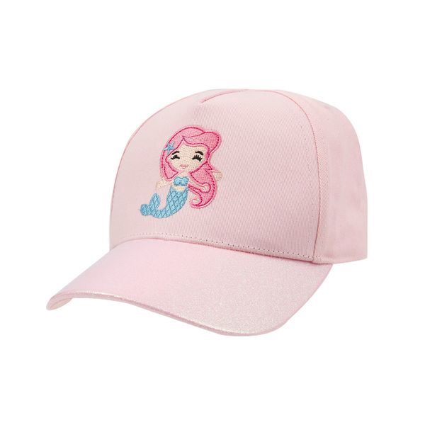 Cappello da baseball bimba rosa sirena - Mawi