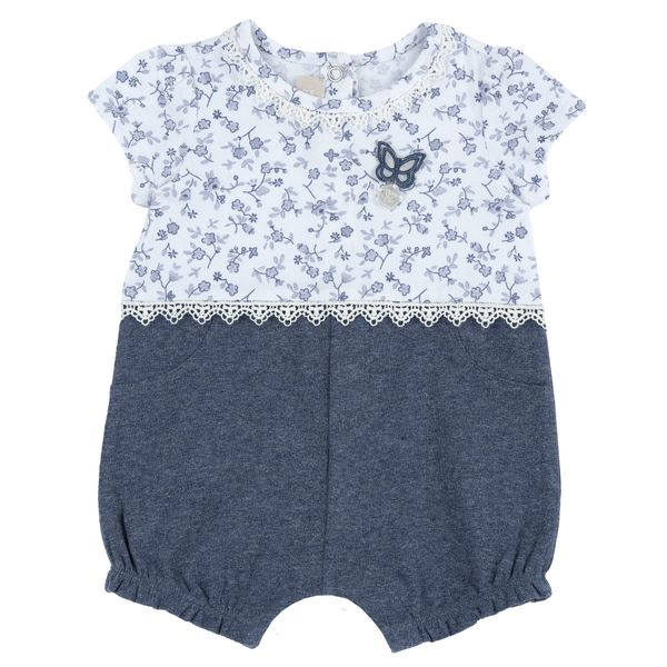 Pagliaccetto elegante, in cotone, apertura sulla schiena e a patello - Chicco