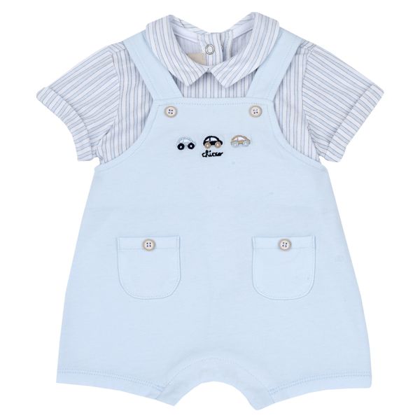 Pagliaccetto elegante, in cotone, apertura sulla schiena e a patello - Chicco