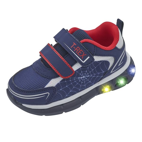 Sneaker con luci colorate nella suola e doppio strappo - Chicco