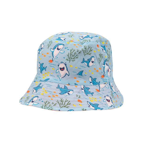 Berretto da pescatore bimbo azzurro fondale marino - Mawi