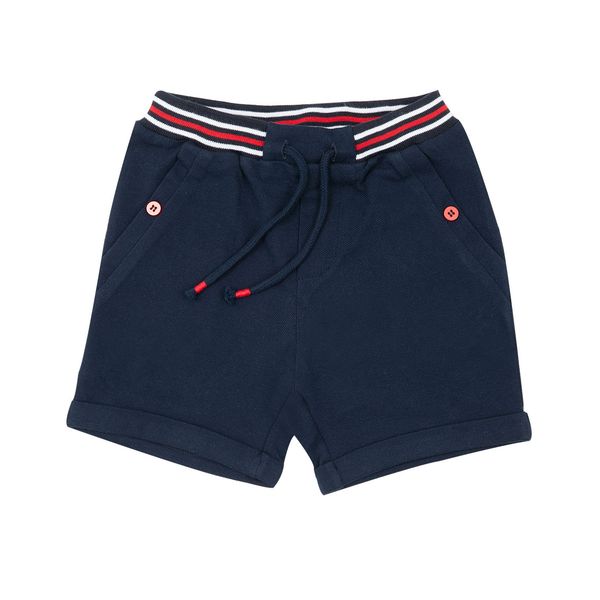 Pantaloncino casual bimbo blu piquet - Mawi