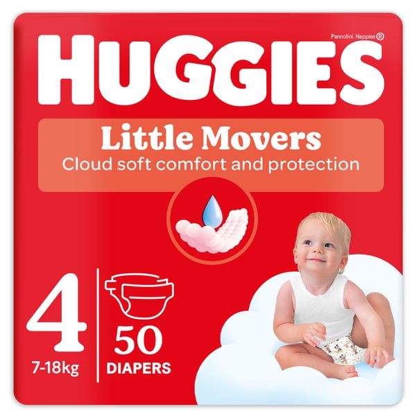 Pannolini little movers tg.4 – 50 pezzi – huggies - Huggies