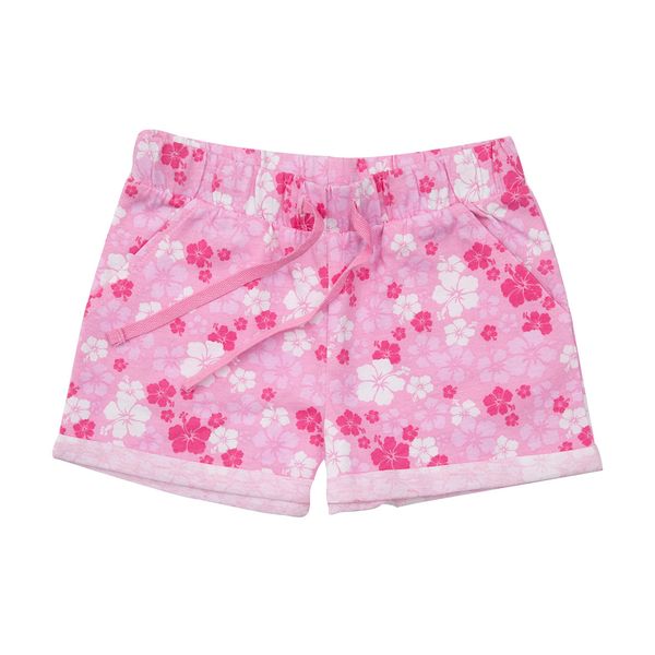 Short jersey bimba rosa floreale - Mawi