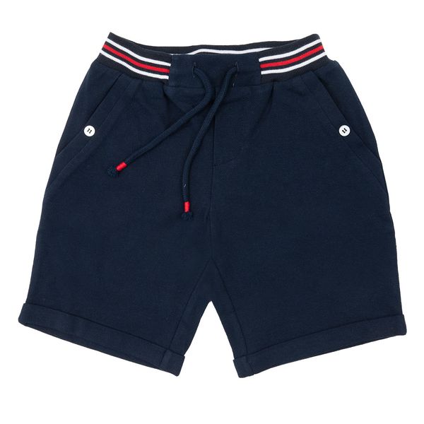 Pantaloncino casual bimbo blu piquet - Mawi