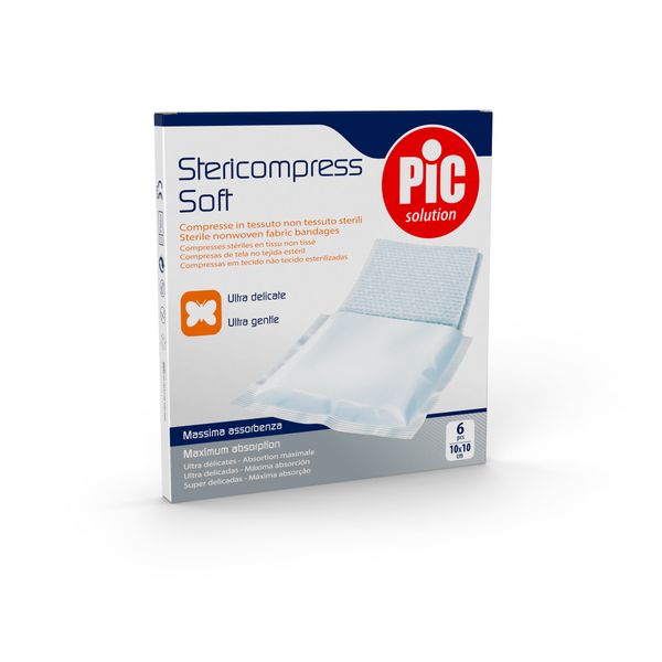 Compresse soft  di garza misura 10×10 – 6 buste - pic - Pic