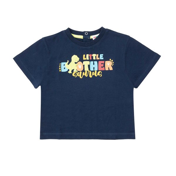T-shirt bimbo blu little brother - Mawi