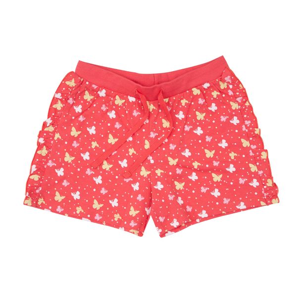 Pantaloncino jersey bimba corallo stampato - Mawi
