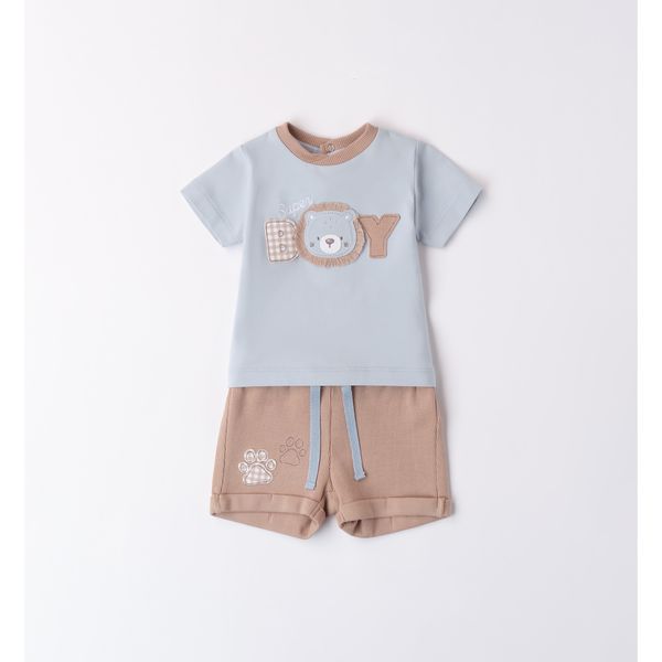 Completo mc t-shirt leone short waffle - IDO
