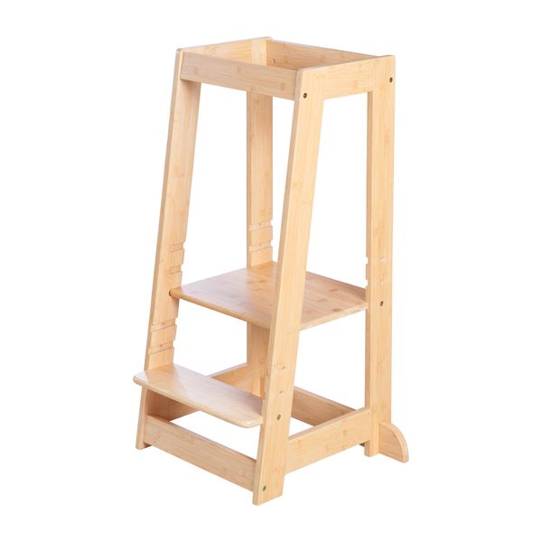 Torre montessoriana bamboo naturale - italbaby - Italbaby