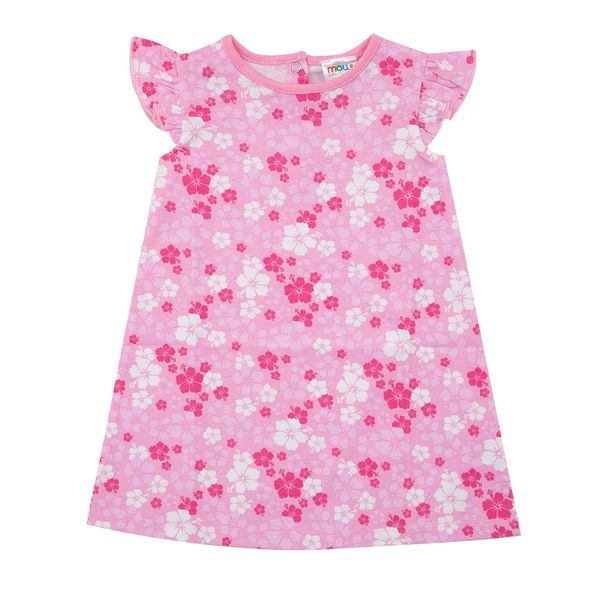 Abito jersey bimba rosa stampato - Mawi