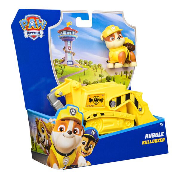 Paw patrol, bulldozer di rubble – veicolo bulldozer per bambini - Paw Patrol