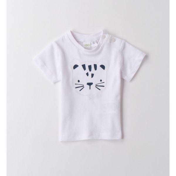 Tee shirt bianca con tigre - IDO