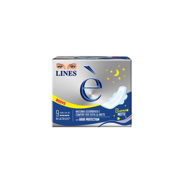 Assorbenti e' notte carry pack 9 pezzi - lines - Lines