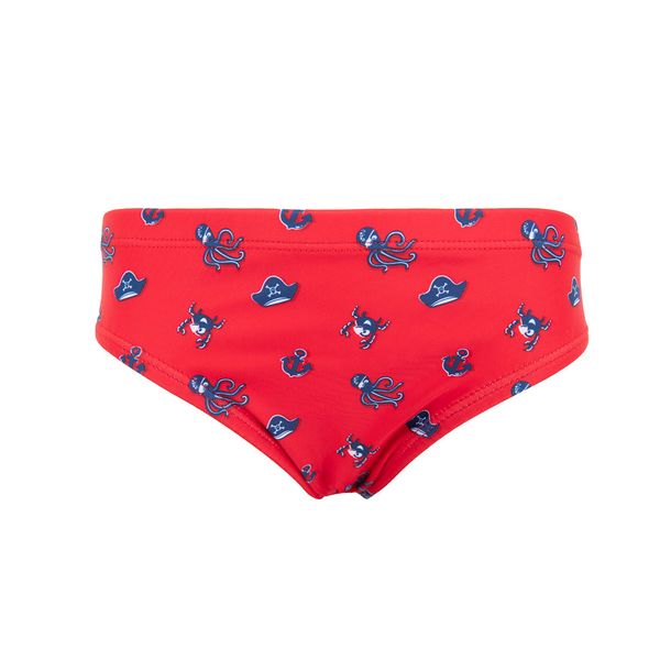 Costume slip bimbo rosso mare - Mawi