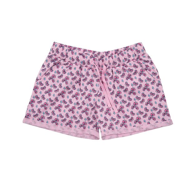 Shorts bimba rosa stampa farfalline - Mawi