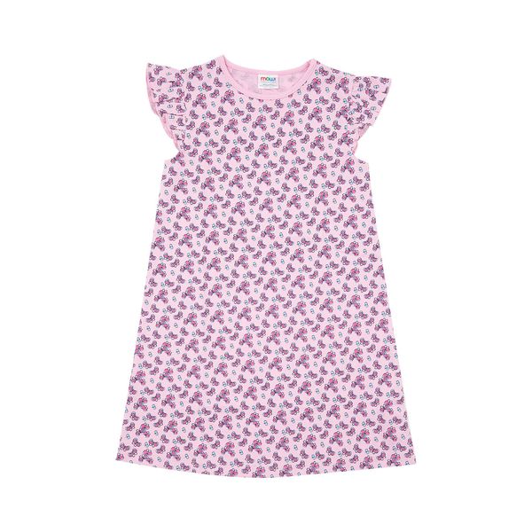 Abito jersey bimba rosa farfalle - Mawi